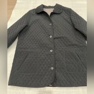 [9/10]Fenelli Signature Quilted Black Gray Reversible Light Jacket